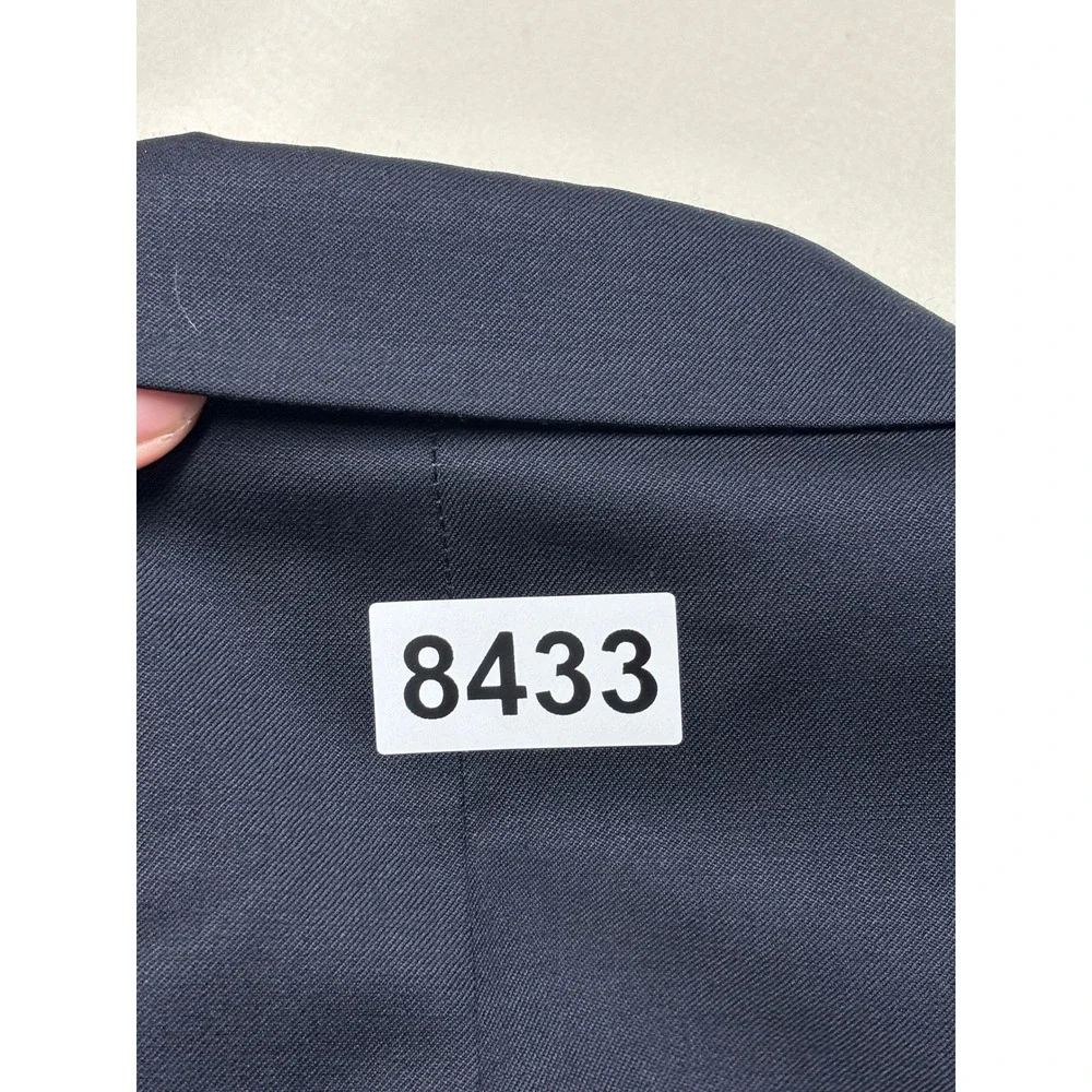 Lauren Ralph Lauren Mens 42R Navy Blue 100% Wool Blazer Gold Crest Buttons